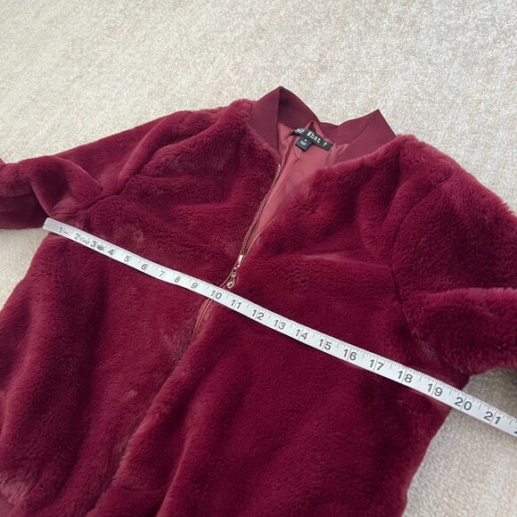 Say What Faux Fur Bomber Jacket S - Picture 6 of 10